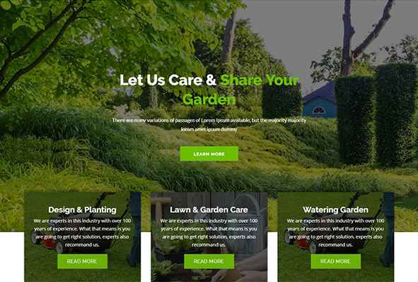 Farming Website design