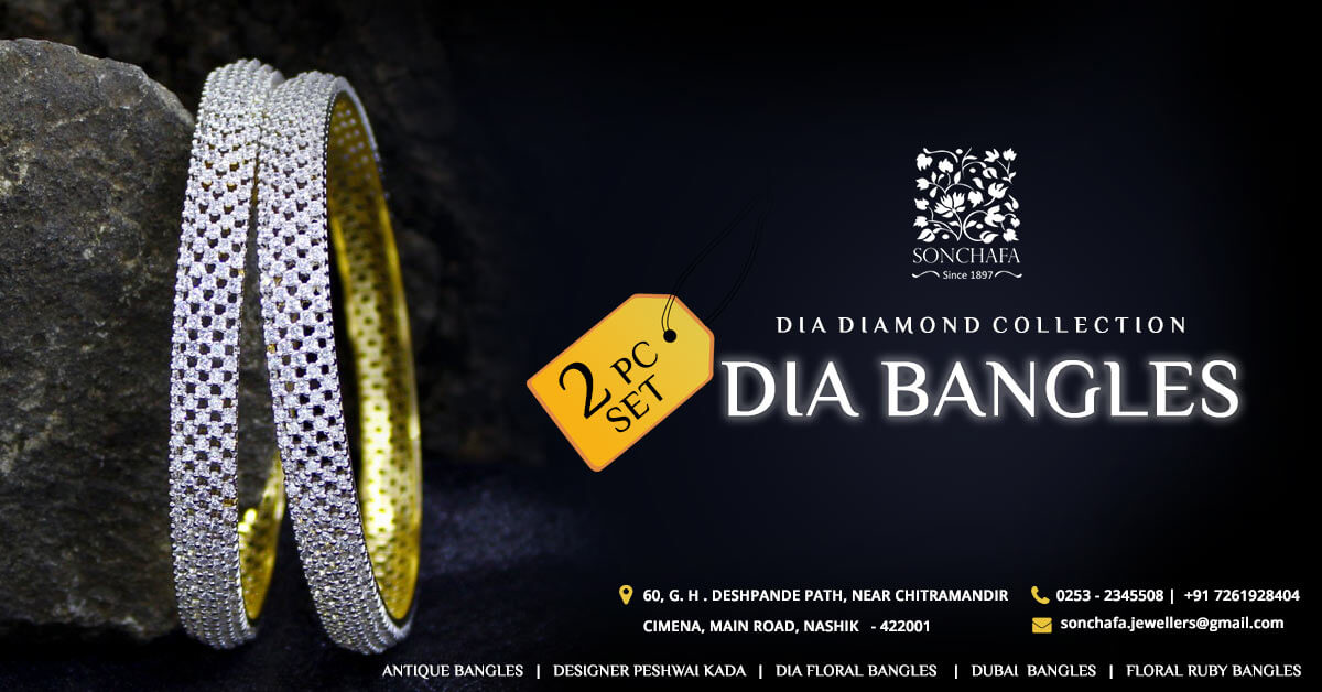 Sonchafa Dia Diamond Collection Dia Bangles