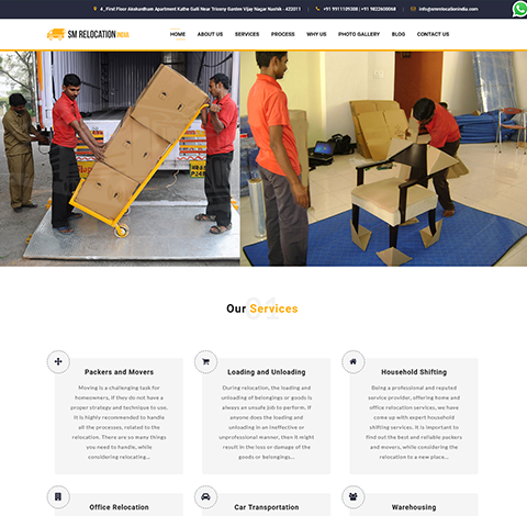Website Design for Movers & Packers | Movers & Packers Website Design