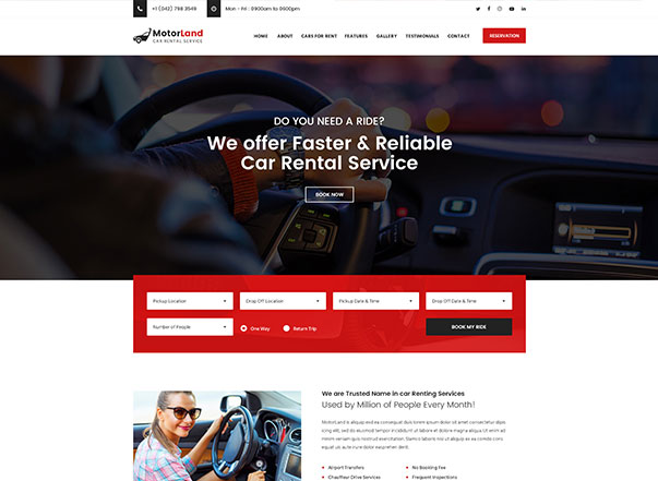 Website Design & Development for Automobiles | Automobiles Website Design & Development