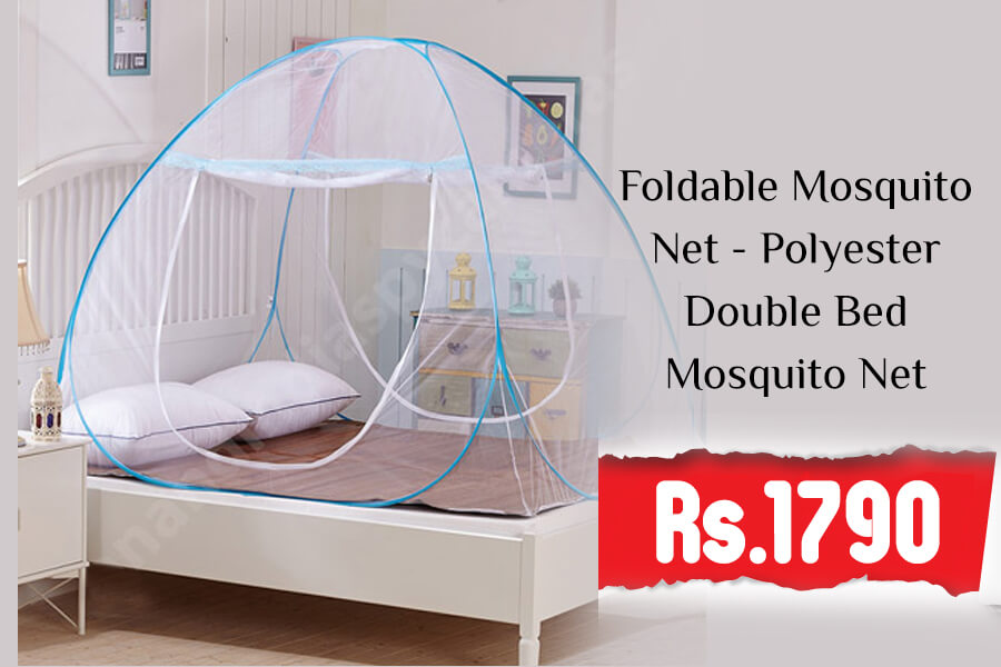 Foldable Mosquito Net - Polyester Double Bed Mosquito Net
