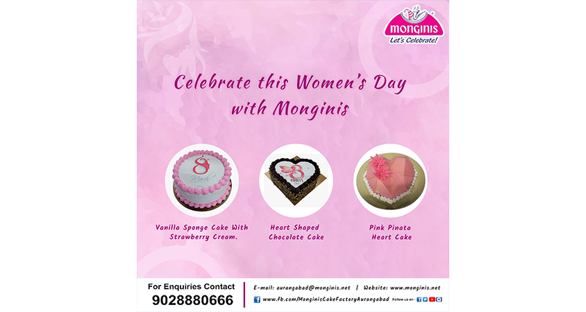 monginis celebrate women's day