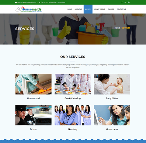 Cleaning and Maintenance Website Design Company